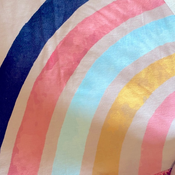 Mauve Pink Rainbow Swing Dress sz. 10 - Picture 2 of 4